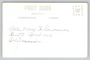 RPPC  Old Mission  Santa Barbara  California   Postcard