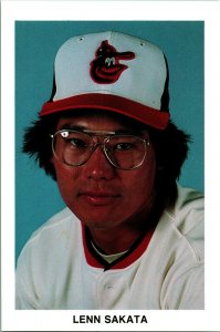 Lenn Sakata 1980s Baltimore Orioles Team Issued UNP Chrome Postcard