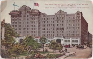 1929 SAN ANTONIO Texas Tx Postcard PALATIAL HOTEL ST Anthony Annex