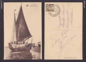 BELGIUM, Vintage postcard, Heyst, Barque de pêche