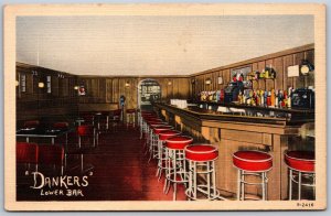 Vtg Westfield New Jersey NJ Dankers Lower Bar Radley Lodge 1930s View Postcard