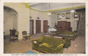 Florida Jacksonville Lobby At Hotel Andrew Jackson Corner Of Main & Adams Str...