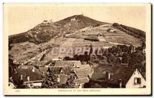 Old Postcard Ribeauville And The Three Castles