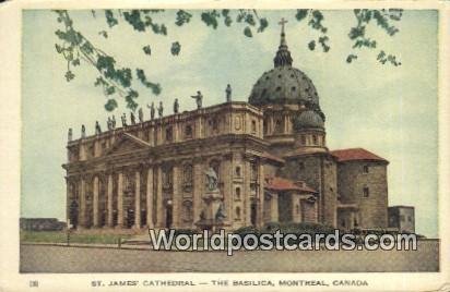 St James Cathedral, Basilica Montreal Canada Unused 