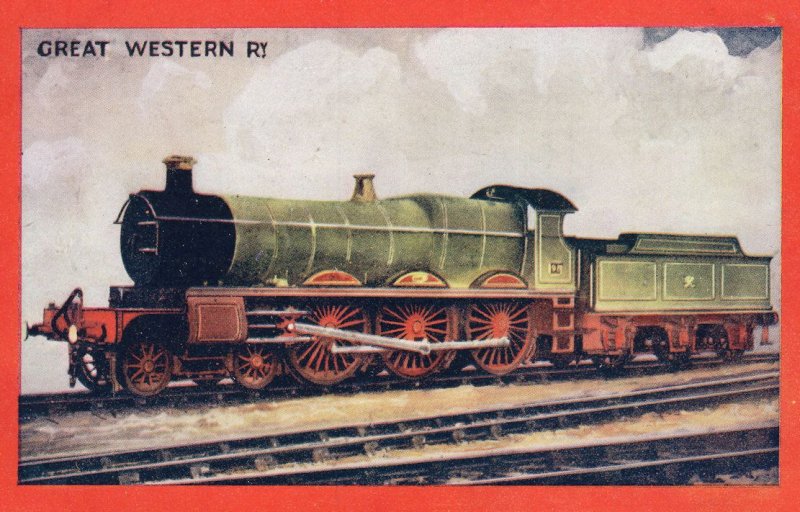 Great Western Railway 4-6-0 Train Wrench Series Vintage Postcard