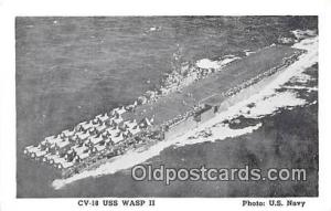  Postcard Post Card CV18 USS Wasp II