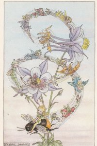 Fairy Flying On Bumble Bee Fairies Postcard