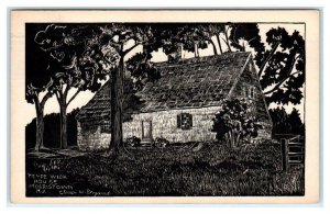 MORRISTOWN, NJ ~ Artist Signed TEMPE WICK HOUSE Clara W. Bryant 1956 Postcard