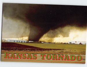 Postcard Kansas Tornado, Kansas