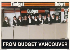 VANCOUVER , B.C. , Canada , 60-80s ; BUDGET Rent a car