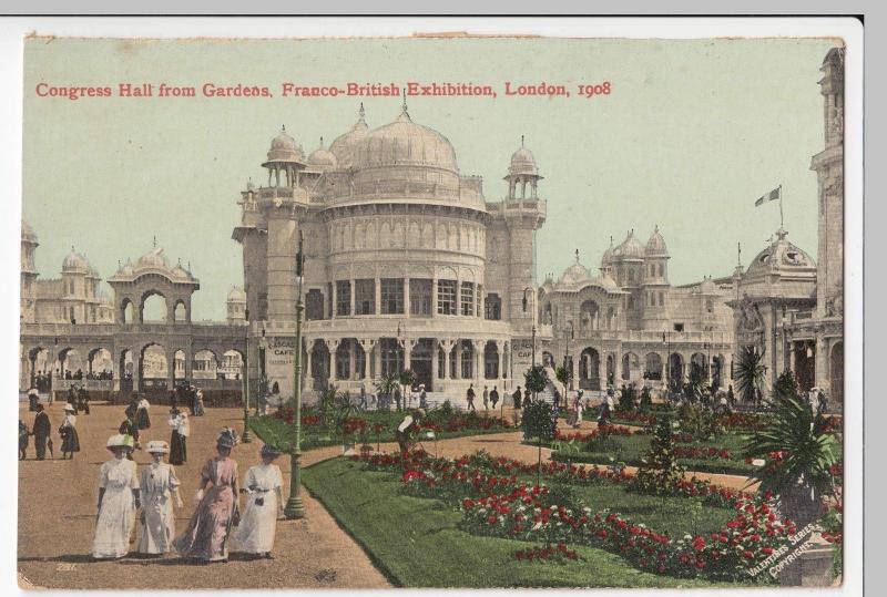 Franco British Exhibition 1908, Congress Hall PPC Unposted, By Valentines
