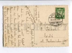 401595 POLAND GDANSK Danzig freie stadt 1926 year RPPC Zoppot