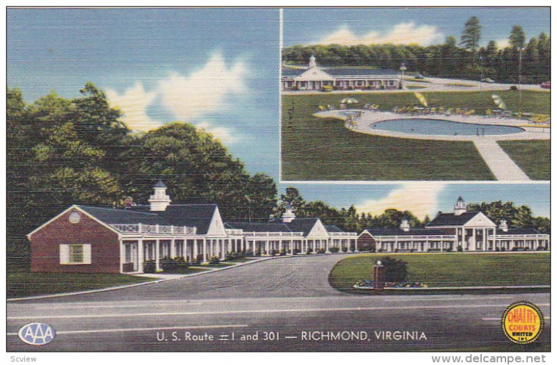 Swimming Pool, White House Motor Lodge, U.S. Route 1 and 301, RICHMOND, Virgi...