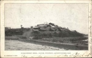 Guantanamo Bay Cuba Commander's Hill Naval Station c1910 Vintage Postcard