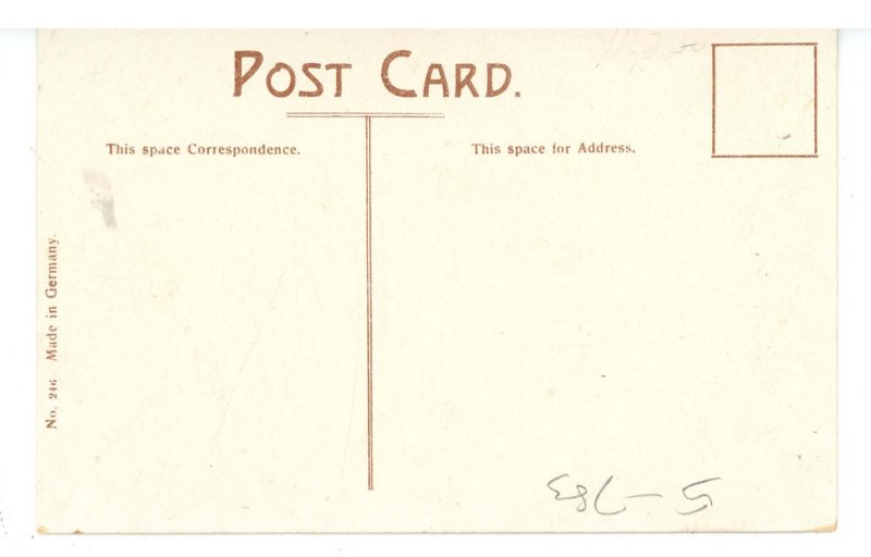 ME - Augusta. Water Street looking North, Post Office  (chips)