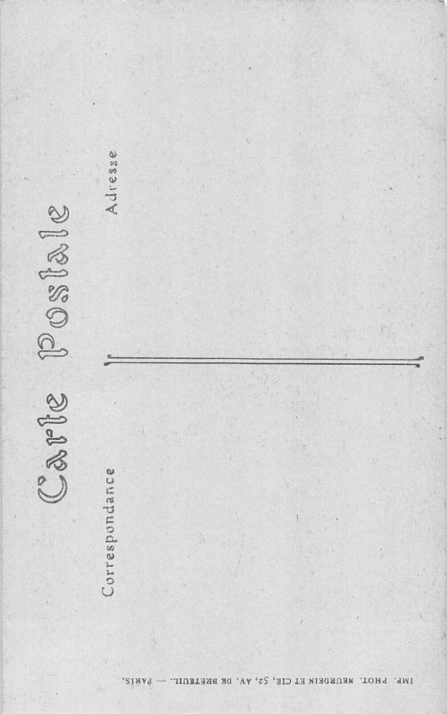 France Paris Notre Dame La Fleche vintage postcard