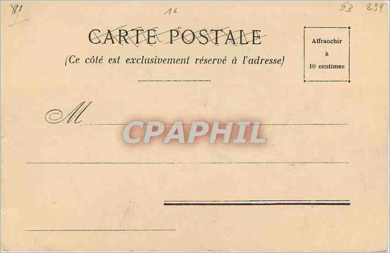 Postcard Old Angouleme Way Column (map 1900)