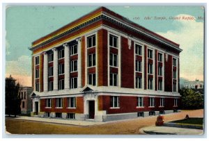 1910 Elks Temple Exterior Building Street Grand Rapids Michigan Vintage Postcard