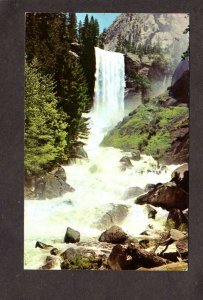 CA Yosemite National Park Vernal Fall Waterfall California Postcard