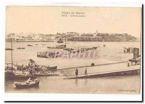 Morocco Old Postcard Sale L & # 39embarcadere (very animated)