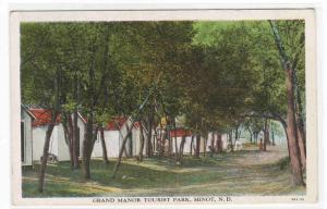 Grand Manor Tourist Park Cottages Minot North Dakota 1920s postcard