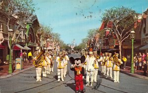 Disneyland, 1971, Mickey Mouse and Band, Message, Magic Kingdom, ,Old Postcard