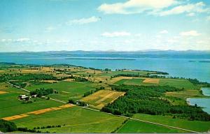 Vermont Lake Champlain Aerial View Of Grand Isle