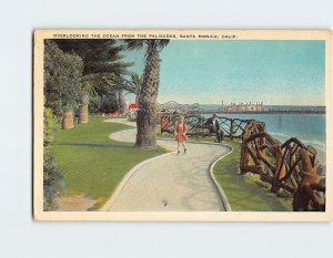 Postcard Overlooking The Ocean From The Palisades Santa Monica California USA