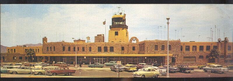 EL PASO TEXAS INTERNATIONAL AIRPORT 1960's CARS VINTAGE POSTCARD