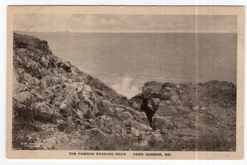 York Harbor, Me., The Famous Roaring Rock