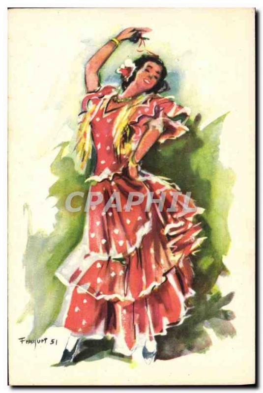 Old Postcard Fancy Dance