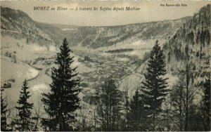 CPA Morez- a travers les Sapins depuis Morbier FRANCE (1043597)