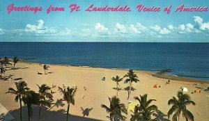 Postcard Greetings from Ft. Lauderdale, FL., Venice of America.         Q7