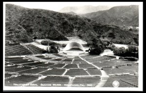 1940s Hollywood Bowl Hollywood CA Real Photo Postcard