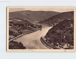 Postcard Neckartal mit Stift, Neuburg, Germany