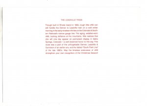 Leadville Railway Train