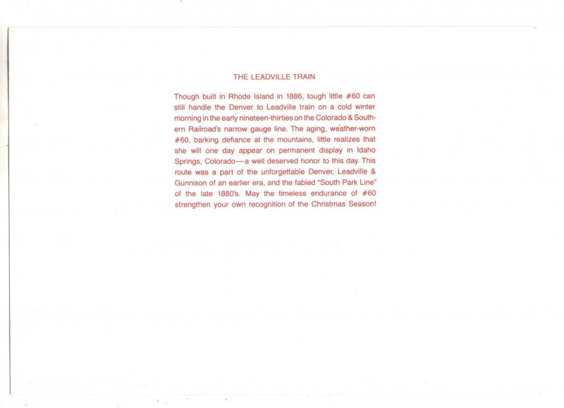 Leadville Railway Train