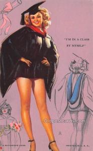 I'm in a Class by Myself 1945 Mutoscope Artist Pin Up Girl, Non Postcard Back...