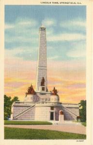 IL, Springfield, Illinois, Lincoln Tomb, Curt Teich No. 1A-H237