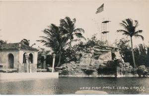RPPC View at Venetian Pools at Coral Gables FL, Florida