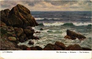 CPA AK J.F. SCHULTZE Brisants. Modern Russian Painters (286739)