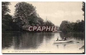 Old Postcard Bois De Vincennes Daumesnil Lake