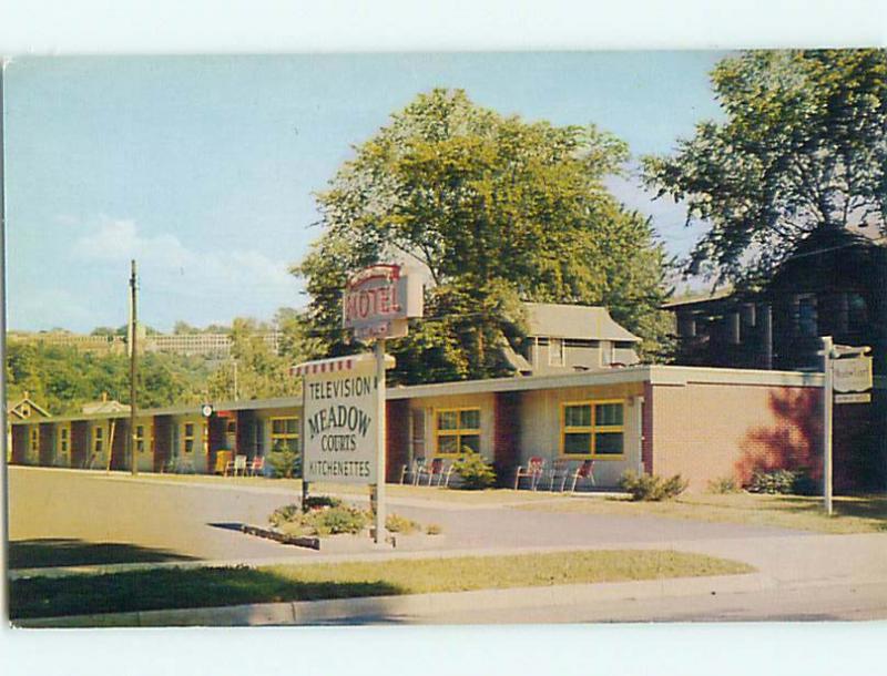 Unused Pre-1980 MEADOW COURT MOTEL Ithaca New York NY u1313