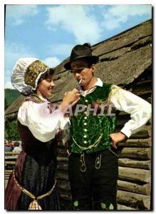 Postcard Modern Slovenija Jugoslavija national costume Gorenjsko