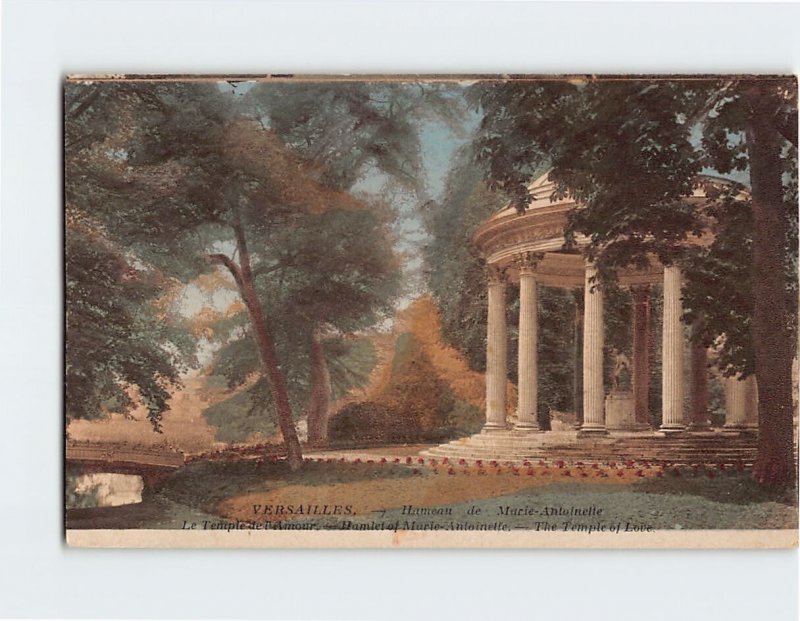 Postcard The Temple of Love Hamlet of Marie Antoinette Versailles France