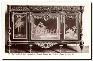 Old Postcard Paris Louvre Museum cabinet d & # 39appui Carlon Louis XVI