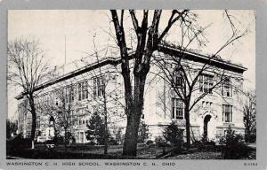 Washington CH Ohio High School Antique Postcard J60357
