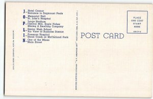 JOPLIN MISSOURI Large Letter Linen Postcard 1942 - Hotel Connor, Mining Smelting