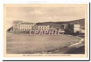 Baynuls Sea Old Postcard The laboratory and the Grand Hotel