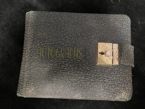 Vtg. Autograph Book, 1940’s With Closure